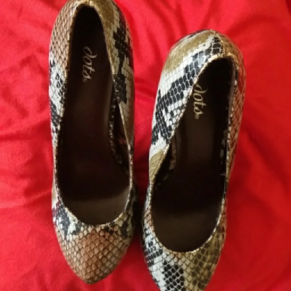 Dots snakeskin heels - Picture 3 of 8